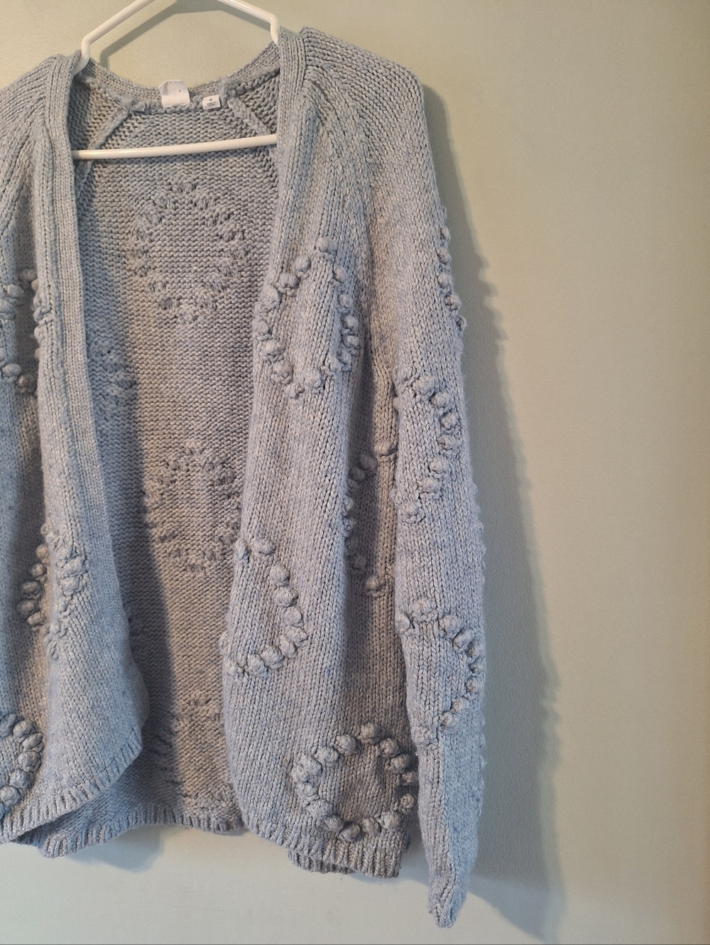 GAP Bobble Stitch Cardigan Wool Blend - M - Picture 4 of 10
